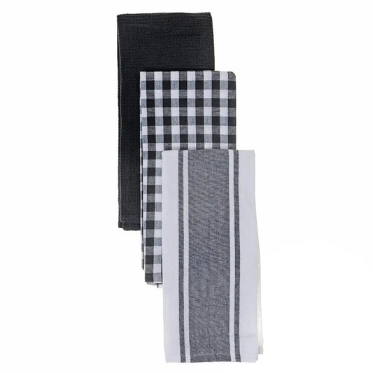 IH Casa Decor - Grey Plaid Kitchen Towel Set
