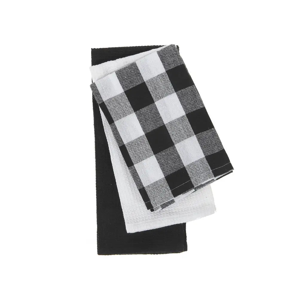 IH Casa Decor - Kitchen Towel Set Of 3 Pcs White Buffalo Multi