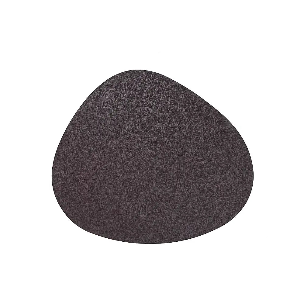 IH Casa Decor - Reversible Pleather Pebble Placemat Chocolate