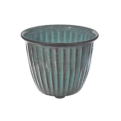 Ribbed Planter - Green