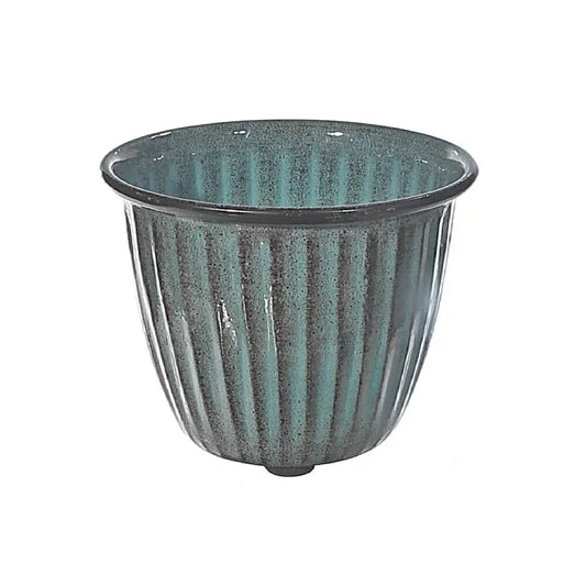 Ribbed Planter - Green