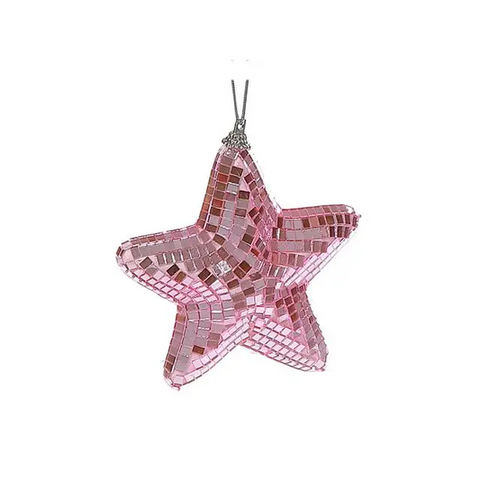 IH Casa Decor - Sparkly Glass Star Ornament
