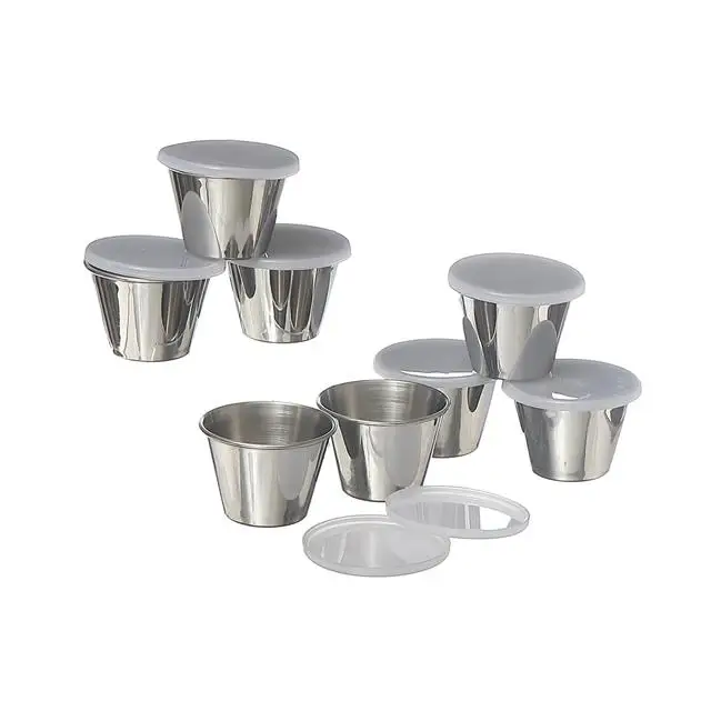 IH Casa Decor - Stainless Steel Sauce Cup with Lid Set