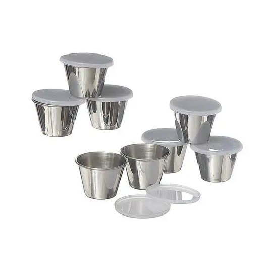 IH Casa Decor - Stainless Steel Sauce Cup with Lid Set