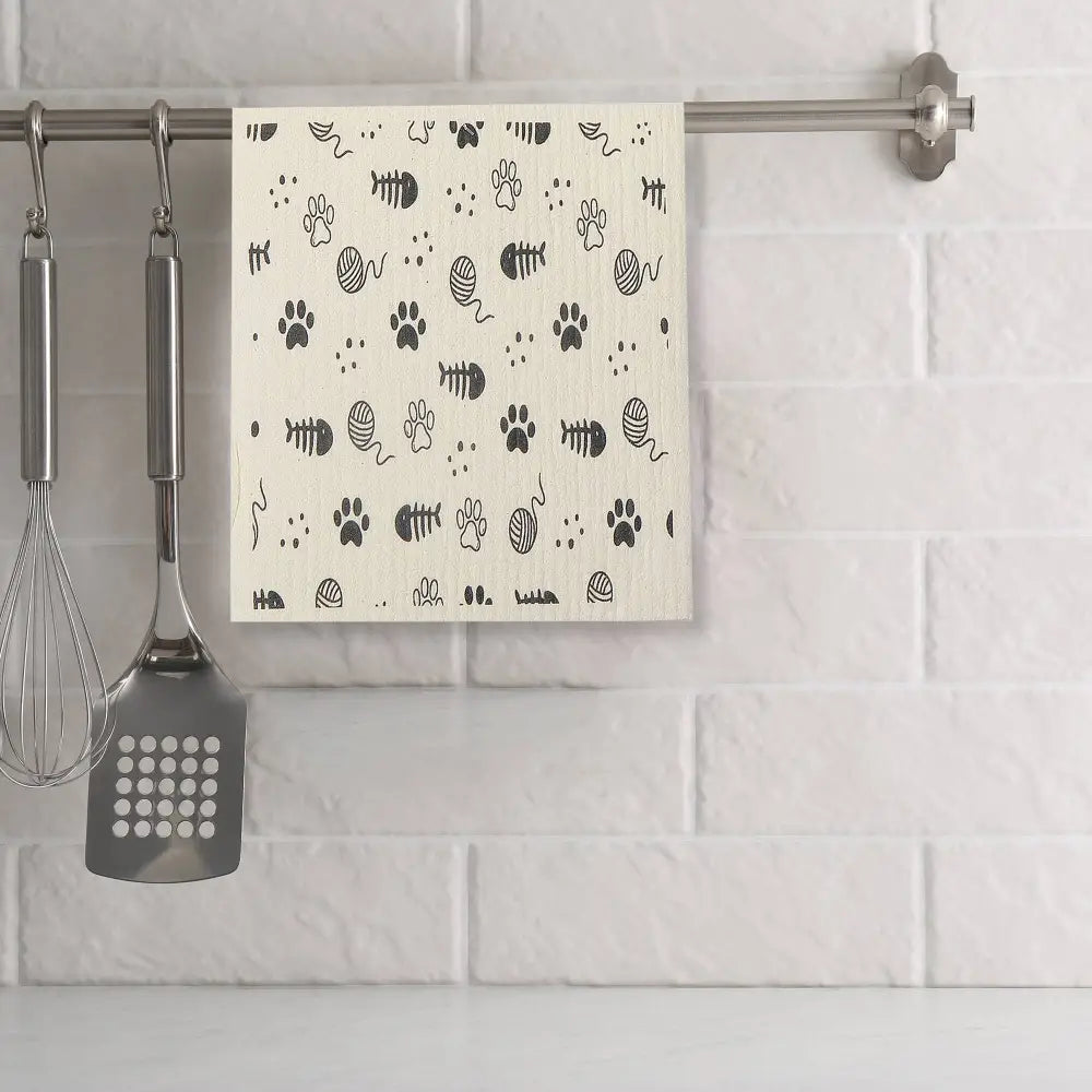 IH Casa Decor - Swedish Dish Cloth Set Of 2 Mischief Cats Assorted Multi