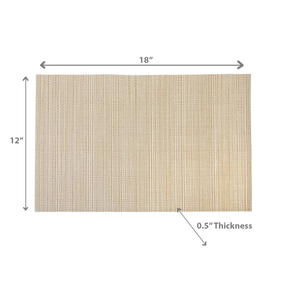 IH Casa Decor - Vinyl Placemat Linen Natural Ivory