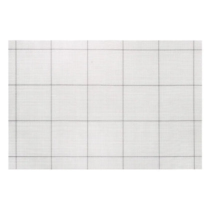 IH Casa Decor - Woven Pvc Placemat Set Of 4 Square Block White Multi