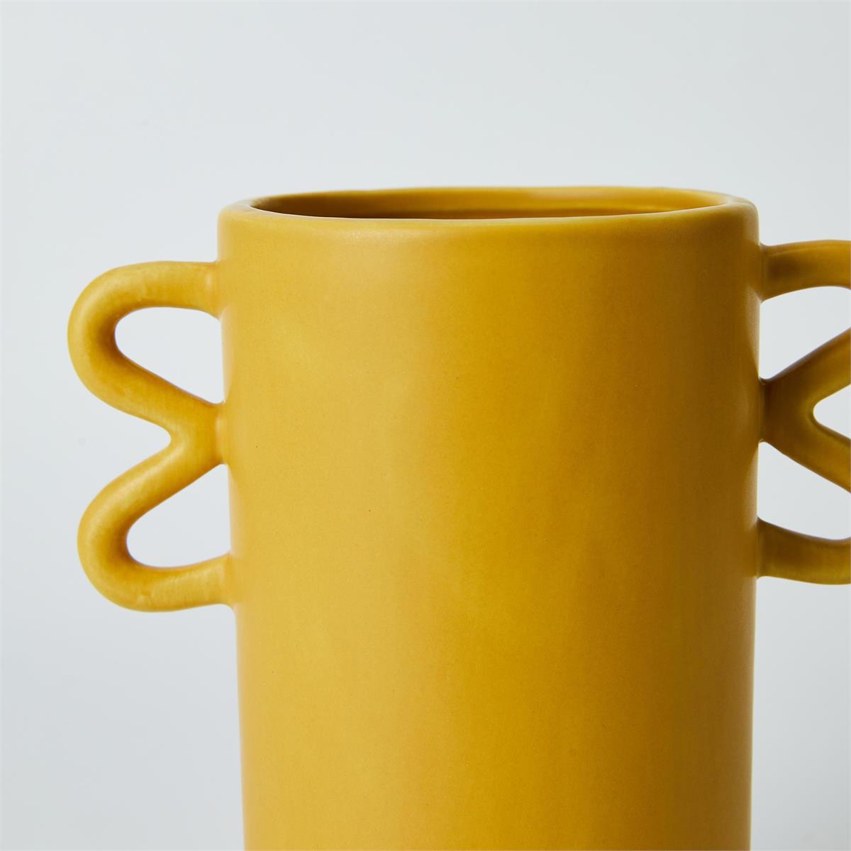 Cylinder Mustard Vase with Loops