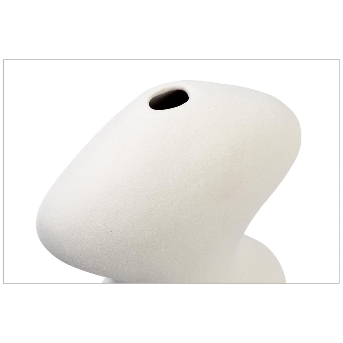 Wavy White Vase