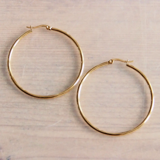 Basic Gold Hoop Large