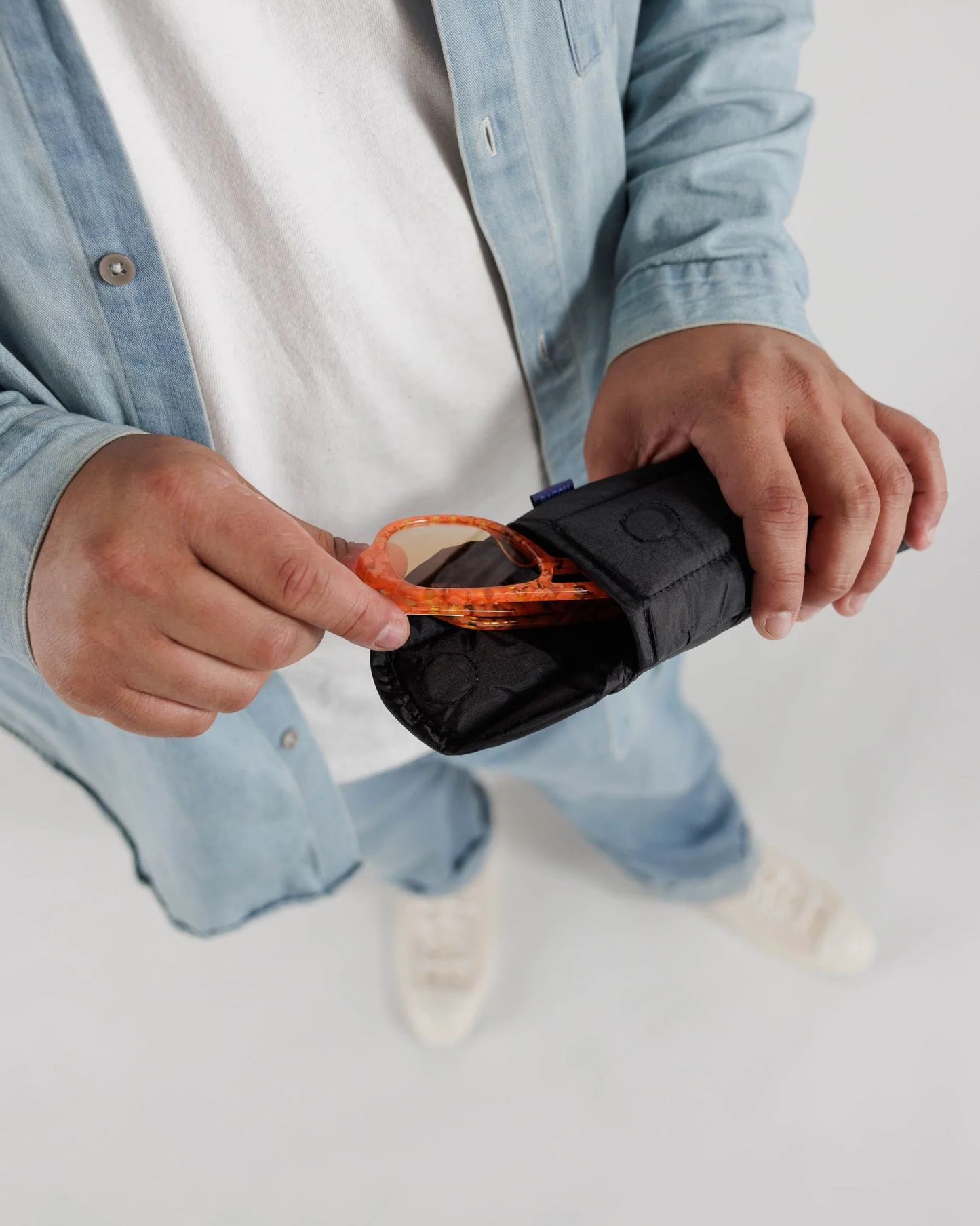 Baggu Puffy Glasses Case Black