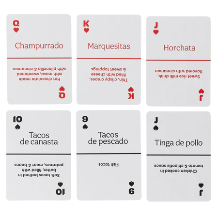 Mexican Street Food Playing Cards