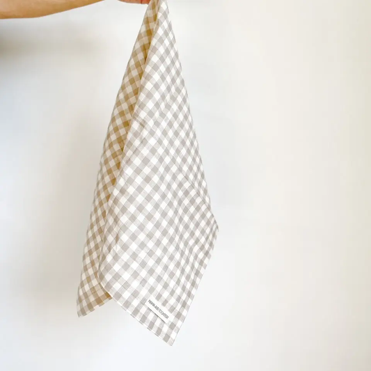 Pure French Linen Tea Towel Gingham