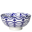 Kiri Collection Blue Lattice Medium Bowl