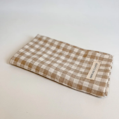 Pure French Linen Tea Towel Gingham