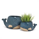 Blue Whale Planter Large