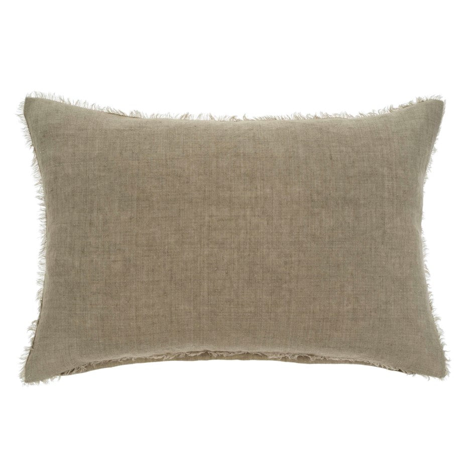 Lina Linen Lumbar Pillow Sand