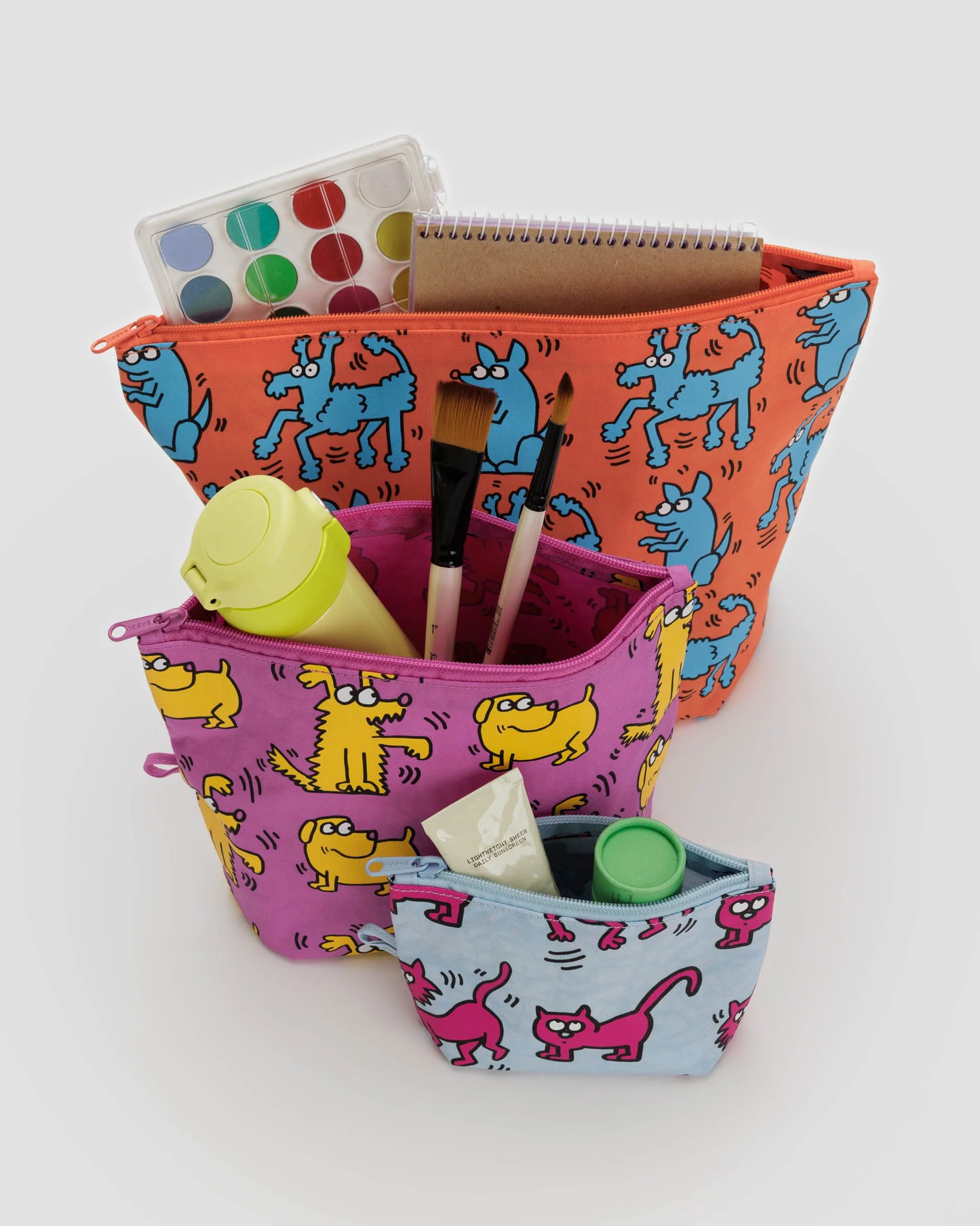 Go Pouch Set Keith Haring Pets