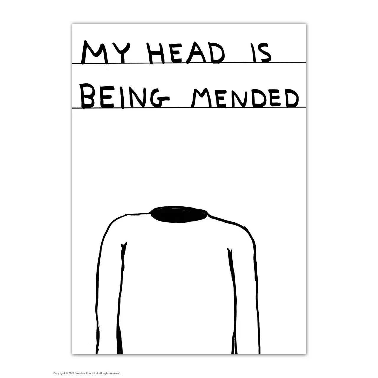 Head Is Being Mended Postcard