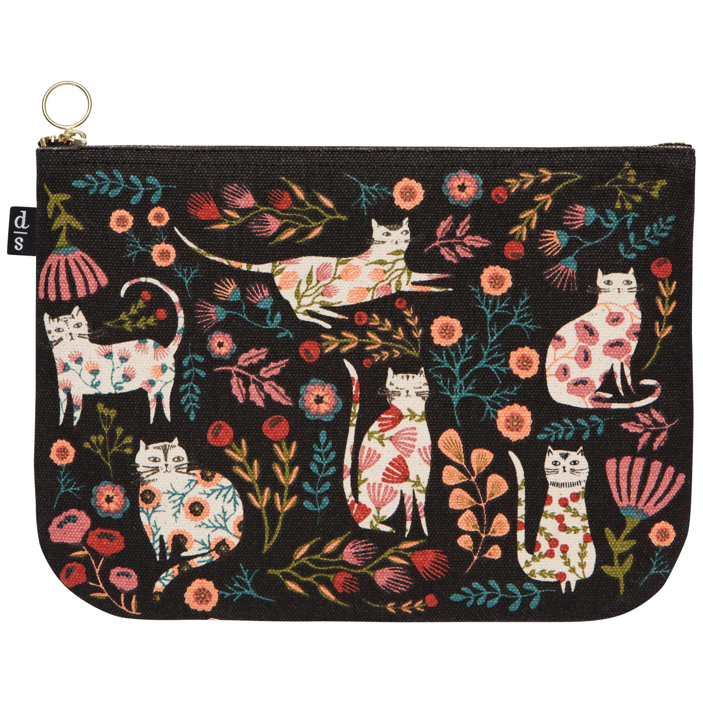 Catbloom Zippered Pouch Large