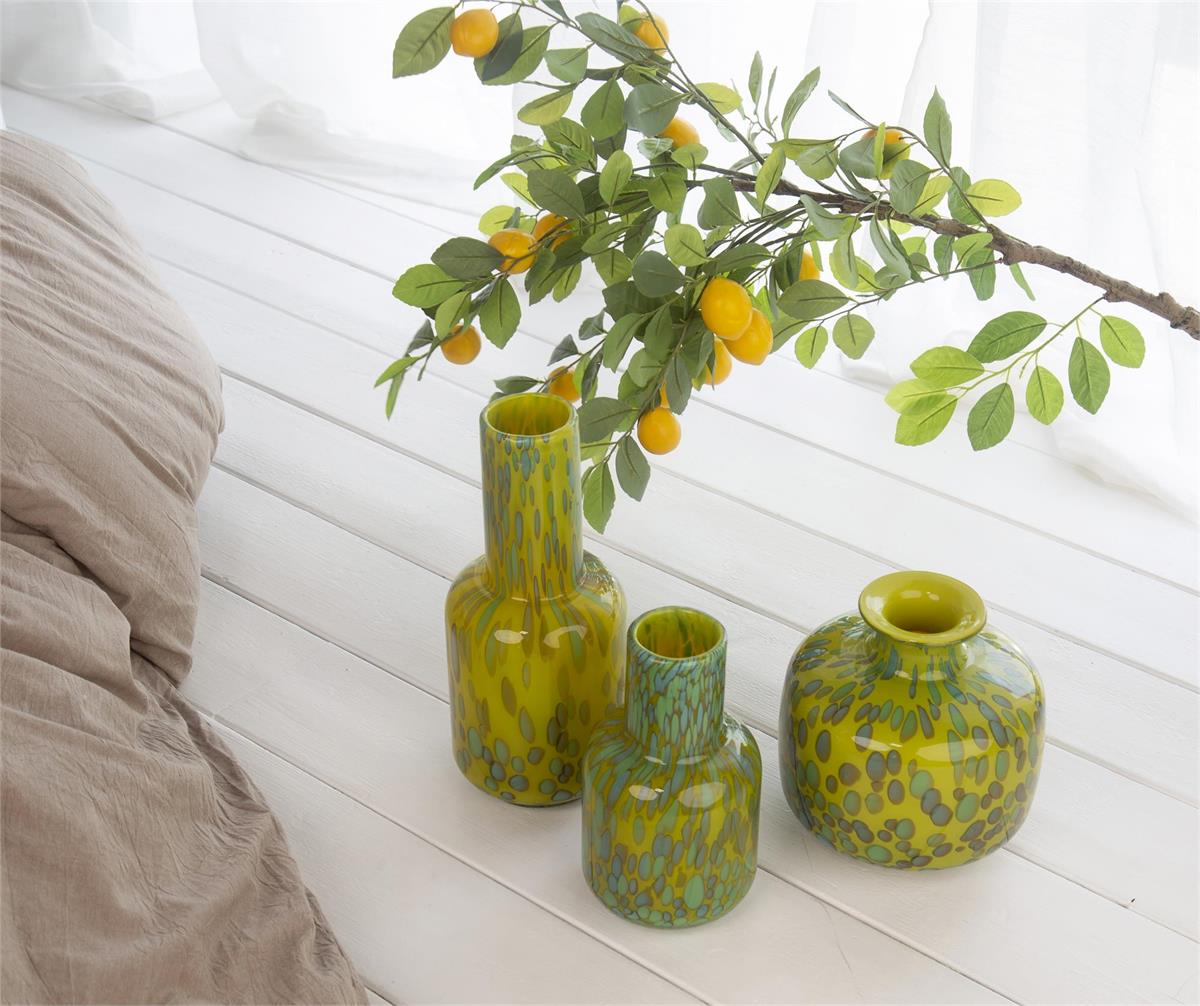 Green + Yellow Bubble Vase Medium