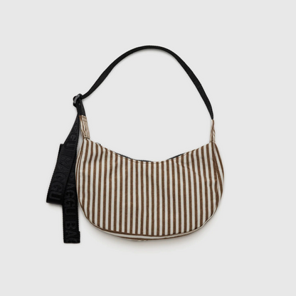 Small Crescent Bag Brown Stripe