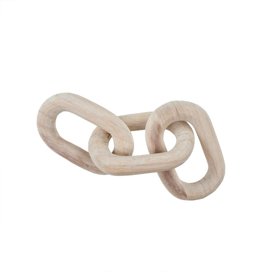 Wooden Chainlinks White