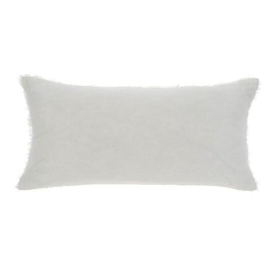 Lina Linen Long Pillow Ivory