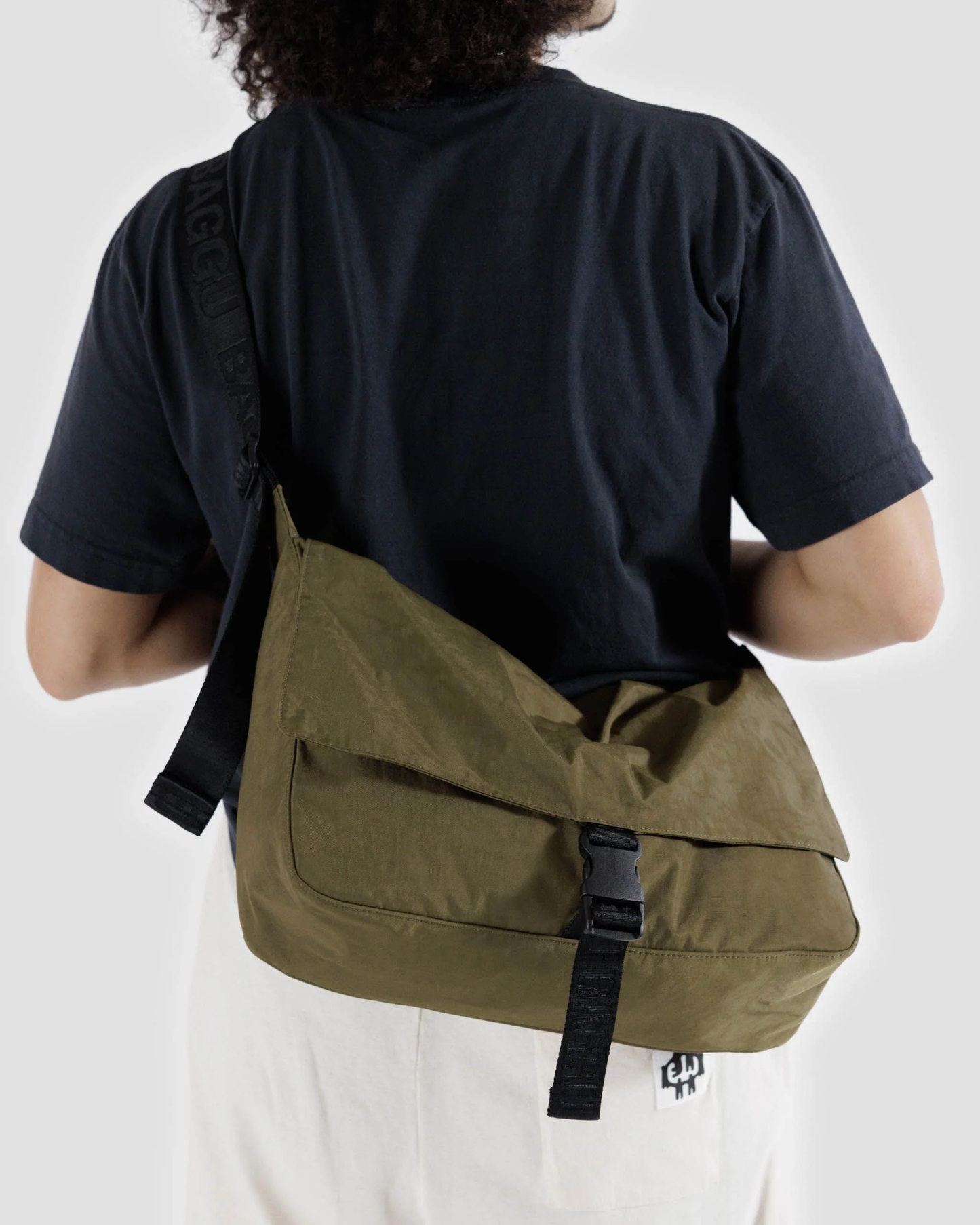 Nylon Messenger Bag Seaweed