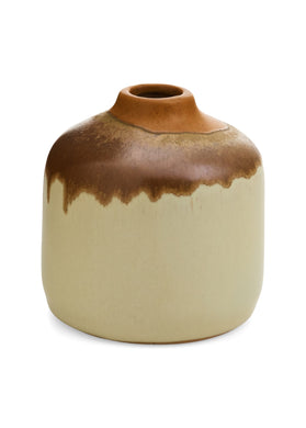 Porcelain Vase Lime Brown