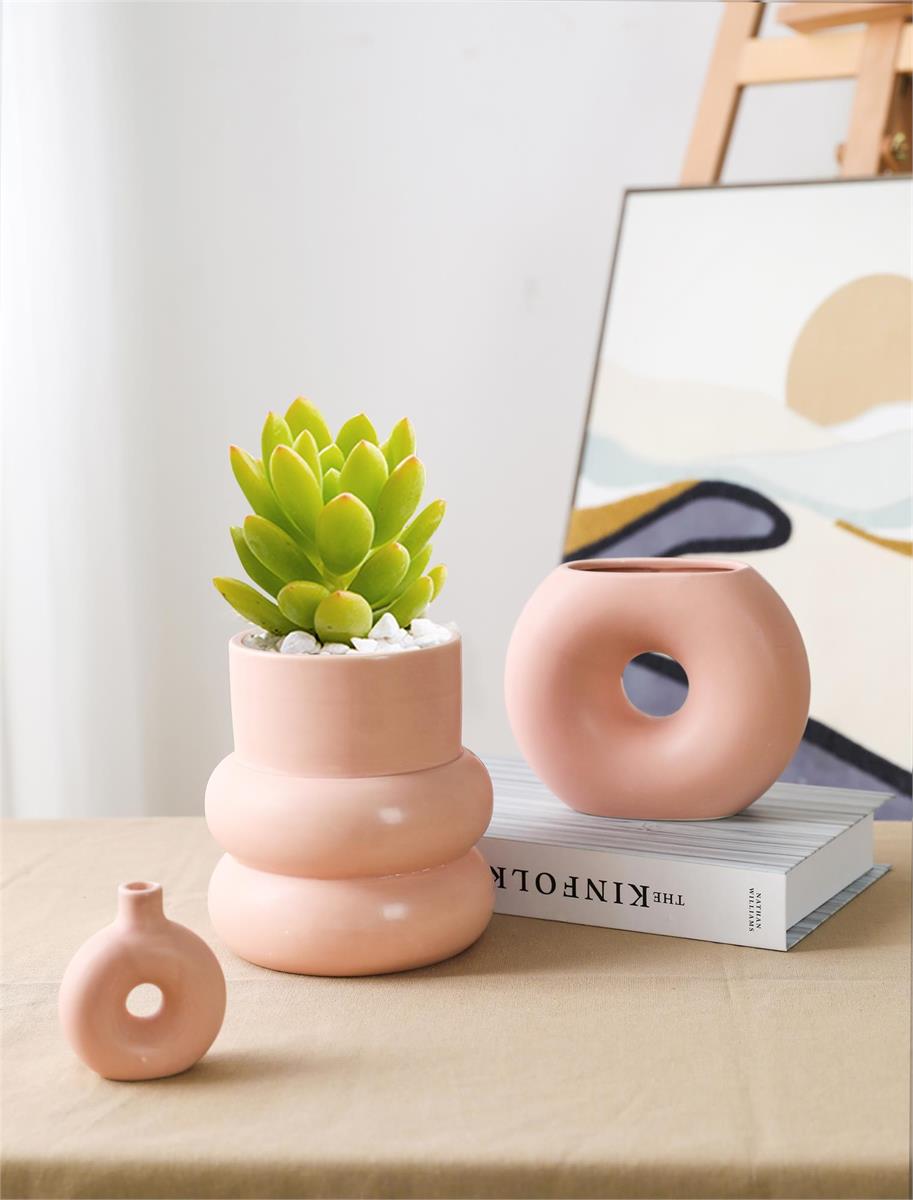 Bubble Pink Planter Vase