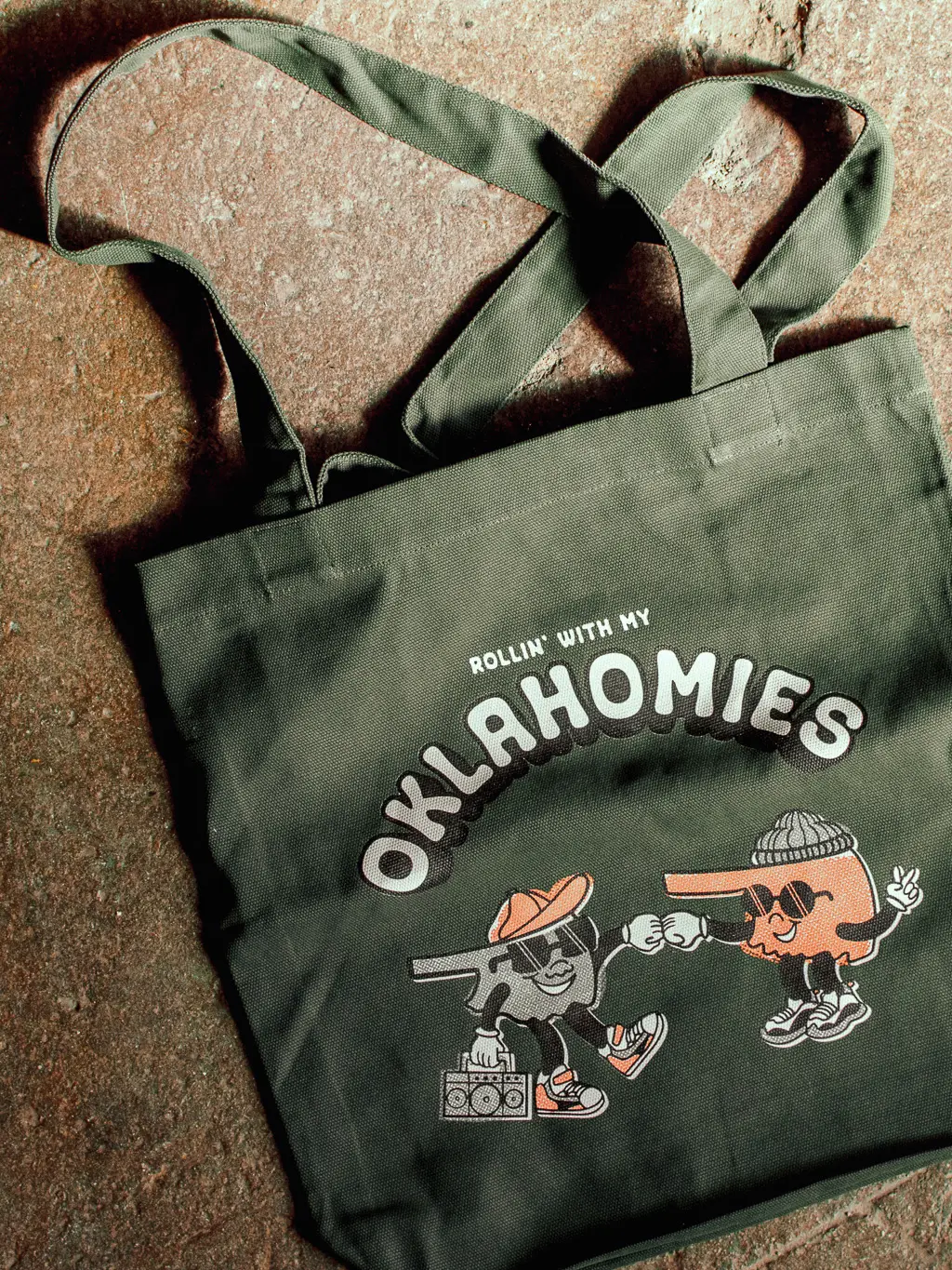 Oklahomies Tote Bag Army Green