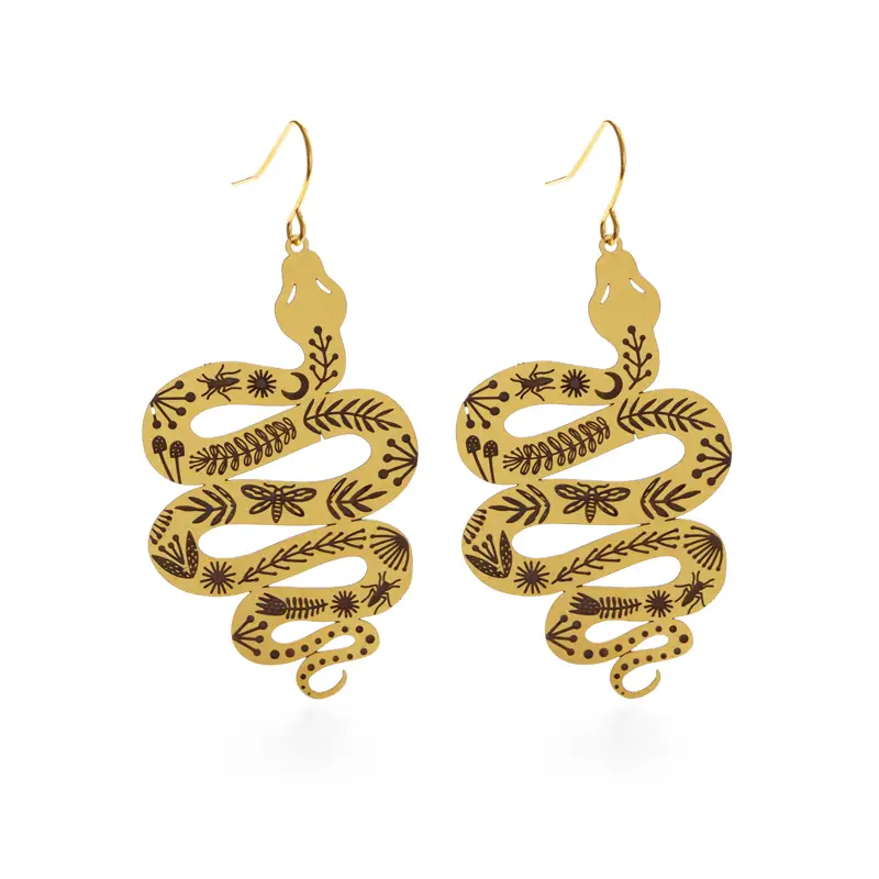 Garden Snake Earrings