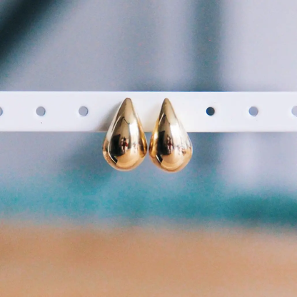 Small Drop Gold Earrings