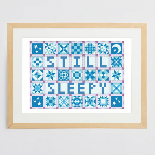 Still Sleepy Patchwork Print