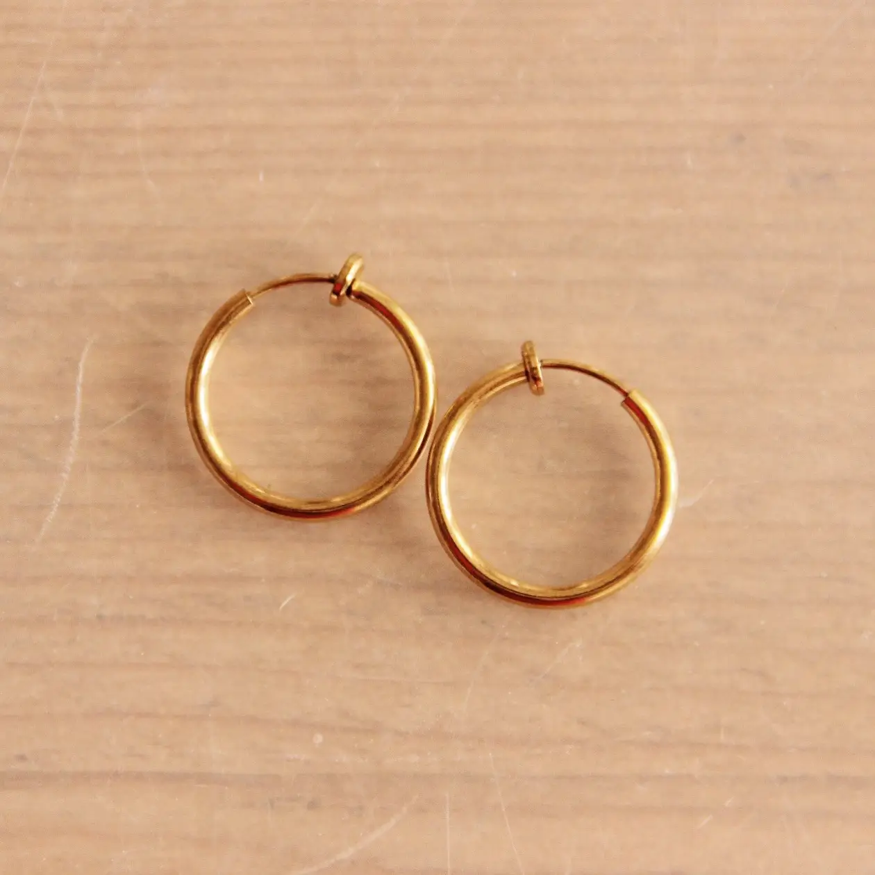 Gold Clip Earring