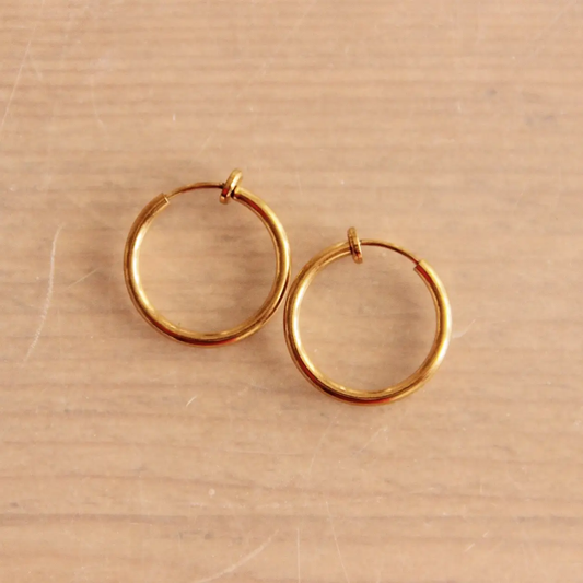 Gold Clip Earring