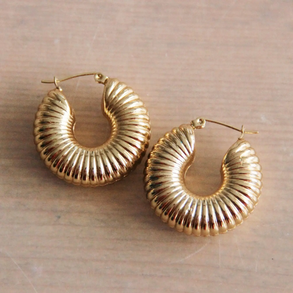 Chunky Gold Hoops