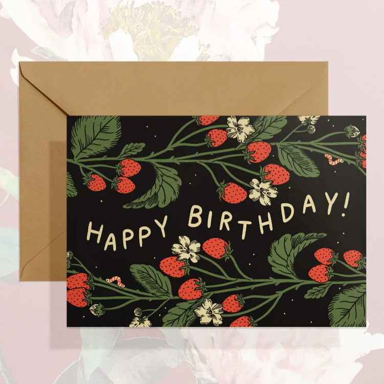 Happy Birthday (Strawberries) Card