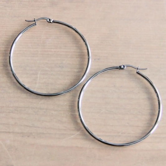 Basic Silver Hoop Large