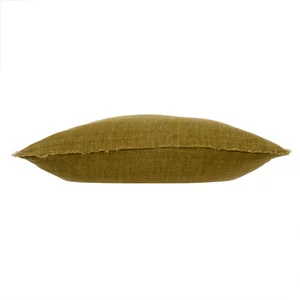 Lina Linen Cushion 24" Dark Moss