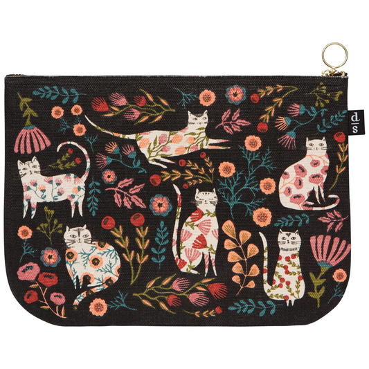 Catbloom Zippered Pouch Large