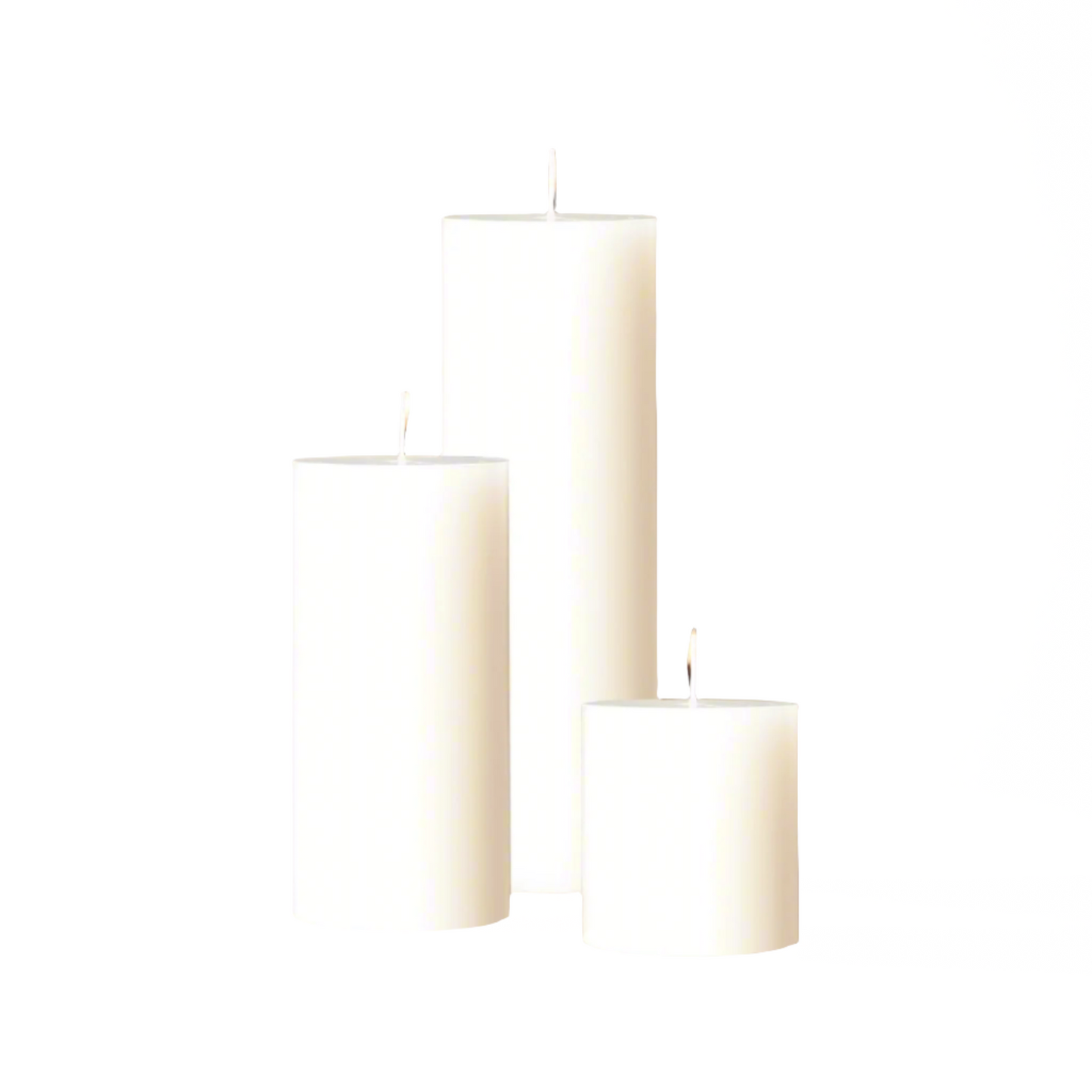 White Pillar Candle