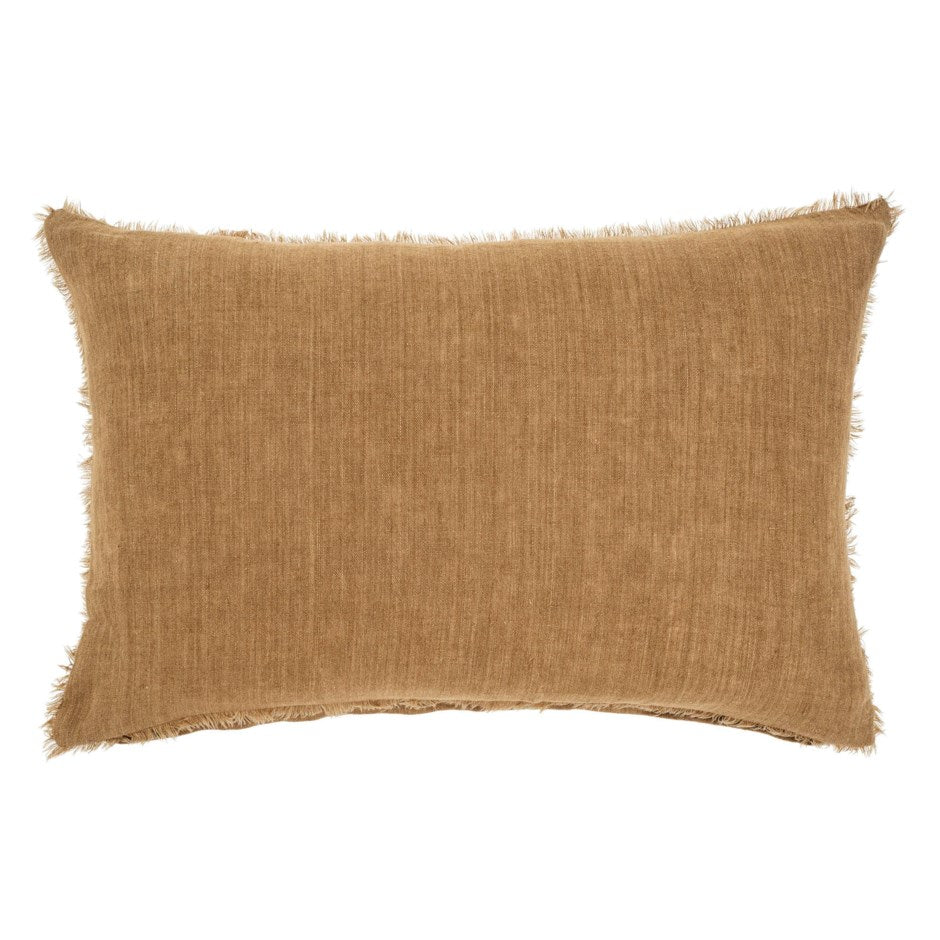 Lina Linen Lumbar Pillow Tawny