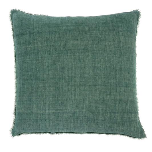 Lina Linen Pillow 24" Celeste Green