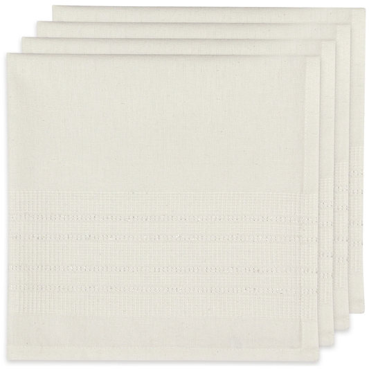 White Estela Woven Napkins Set