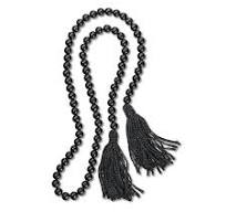 Long Black Blessing Beads