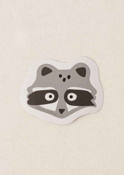 Cute Racoon Vinyl Sticker