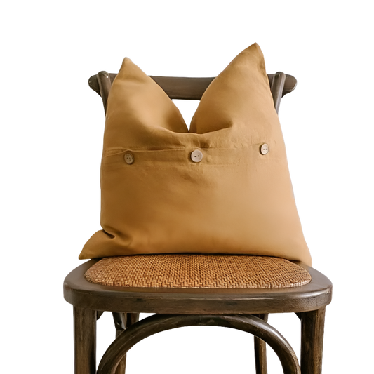 Linen Mustard Cushion Cover