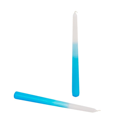 Dipped Sky Blue Tapers